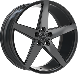 Inovit Rotor Wheels Rims 22x10.5 5x115 Satin Black Machined & Milled W/ Dark Tint 20mm | 09622P5U20KMFCBTDTM1DNC