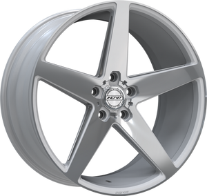 Inovit Rotor Wheels Rims 22x10.5 5x115 Satin Silver Machined & Milled 20mm | 09622P5U20SMFCBTM1DNC