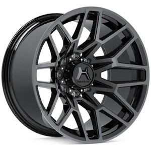 Hartes Metal Crossbow Wheels Rims 22x12 8x170 Satin Black Machined W/ Dark Tint -44mm | 75422S8S-44KMFTDTM2XHE
