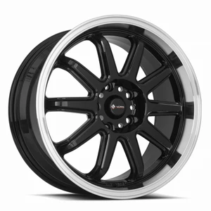 Vors Sp2 Wheels Rims 17x8 5x100 Gloss Black 35mm | SP021780xxx35BK-500