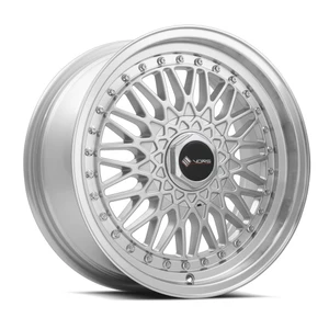 Vors Vr3 Wheels Rims 16x8 4x98 Silver W/ Machined Face 30mm | VR0316708H30S-498