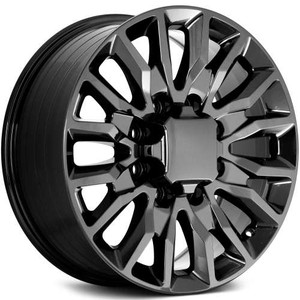 Oe Concepts 2021 Gmc Yukon Denali Wheels Rims 20x8.5 8x180 Gloss Black 44mm | OEC G22-20858180+44GB