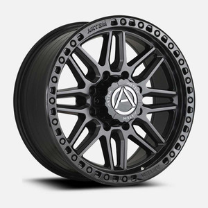 Artem Grimlock Wheels Rims 20x9 6x139.7 Satin Black W/ Gloss Black Ring -12mm | AB1-209061397-12SBFGBR