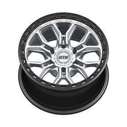 Dropstars 608Msb Wheels Rims 20x9 6x139.7 Machined W/ Satin Black Ring 0mm | 608MSB-2098300