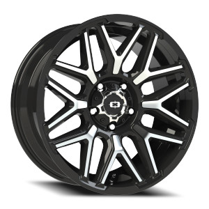Vision 305 Rekluse Wheels Rims 20x9 5x127 Gloss Black Machined Face -12mm | 305-2973GBMF-12