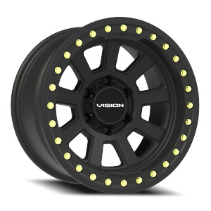 Vision 350 Ojos Wheels Rims 17x9 8x165.1 Satin Black -40mm | 350BL7981SBBR-40