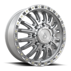 Arena Dually A103  Mission Front Wheels Rims 22x8.25 8x200 Gloss Silver Machined 105mm