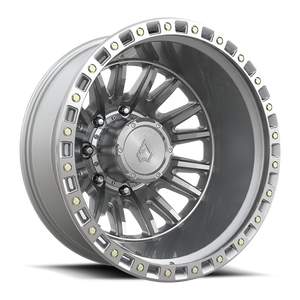 Arena Dually A103  Mission Rear Wheels Rims 22x8.25 8x200 Gloss Silver Machined -202mm