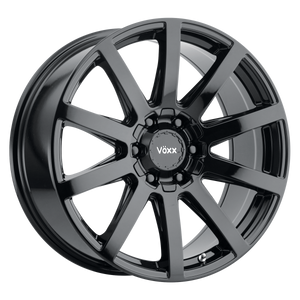 Vöxx Vento Wheels Rims 18x8 5x112 Gloss Black 40mm | VEN 880-5003-40 GB