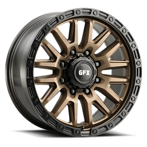 G-Fx Tr26 Wheels Rims 20x9 8x170 Bronze W/ Black Lip & Matte Black Bolts 18mm | T26 290-8170-18 BRB