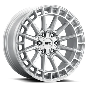 G-Fx Tr37 Wheels Rims 17x9 6x135 Silver Machined Face 25mm | T37 790-6009-25 SMF