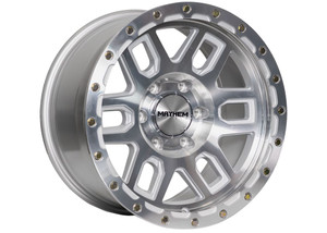 Mayhem Delta Wheels Rims 17x9 6x139.7 Machined Silver -12mm | 8304-7983M12