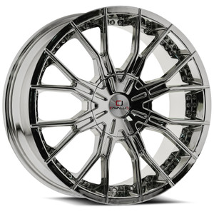 Cavallo Clv-36 Wheels Rims 20x8.5 5x108 5x114.3 Nano Chrome 35mm | CLV-36208551081143+35NC