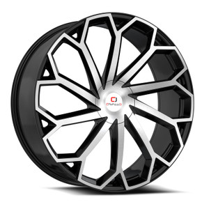 Cavallo Clv-51 Wheels Rims 18x8 5x112 5x114.3 Gloss Black & Machined 35mm | CLV-51188051121143+35BM
