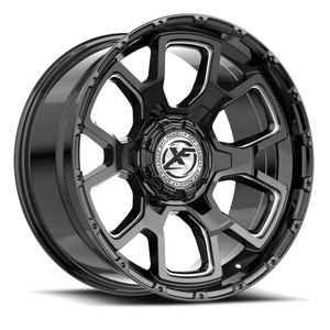 Xf Off-Road Oe-501 Wheels Rims 20x9 5x127 5x139.7 Gloss Black & Milled 0mm | OE-5012090430GBM-T