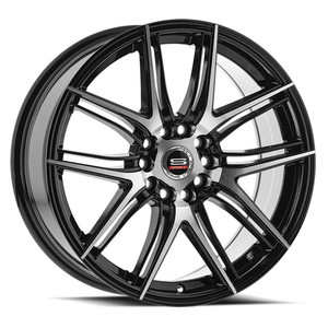 Spec-1 Sp-56 Wheels Rims 20x8.5 5x100 5x114.3 Gloss Black & Machined 38mm | SP-5620852338BM