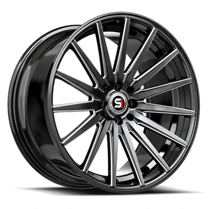 Spec-1 Sp-69 Wheels Rims 20x8.5 5x112 5x114.3 Gloss Black & Milled 38mm | SP-6920853638GBM