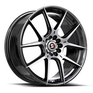 Spec-1 Sp-71 Wheels Rims 17x8 5x114.3 5x120 Gloss Black & Machined 42mm | SP-711783842BM