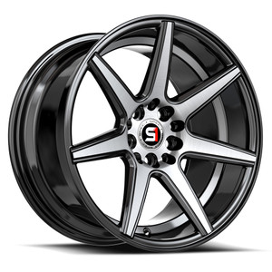 Spec-1 Sp-73 Wheels Rims 18x8 5x112 5x114.3 Gloss Black & Machined & Undercut 38mm | SP-731883638BMU