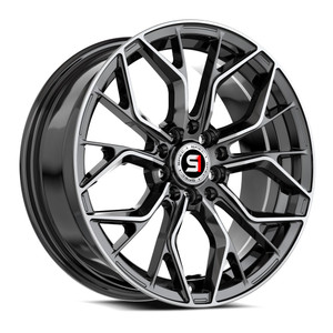 Spec-1 Sp-76 Wheels Rims 16x6.5 5x100 5x114.3 Gloss Black & Machined 20mm | SP-7616652320BM