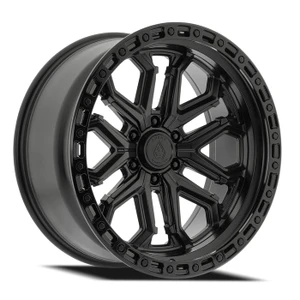 Arena A125 Jackal Wheels Rims 20x10 8x170 Satin Black W/ Gloss Black Lip -18mm | A125200017N01804