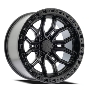 Arena A120 Terra Wheels Rims 17x9 6x139.7 Satin Black W/ Gloss Black Lip 0mm | A120179084P00004
