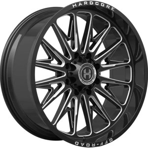Hardcore Offroad Hc111 Wheels Rims 20x10 8x165.1 Gloss Black Milled -19mm | HC11120108165GBM-19