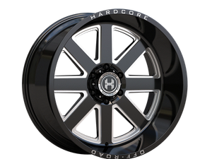 Hardcore Offroad Hc106 Wheels Rims 22x10 6x135 6x139.7 Gloss Black Milled -19mm | HC1062210613555GBM-19