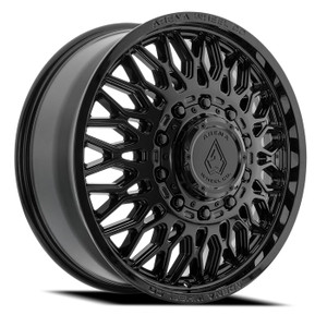 Arena Dually A129  Valkyrie Front Wheels Rims 22x8.25 10x225 Gloss Black 100mm