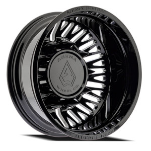 Arena Dually Af101  Casino Rear Wheels Rims 22x8.25 10x225 Gloss Black -209mm