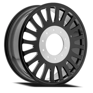 Arena Dually Af103  Shoreline Inner Wheels Rims 24x8.25 10x225 Gloss Black 100mm
