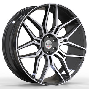 Giovanna Bogota Wheels Rims 20x10.5 Blank Custom Drilled Gloss Black Machined Face 15mm | GI-2015Z15GOBOGMB