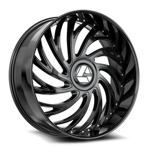 Azara Azx-101 Wheels Rims 22x9.5 Blank Custom Drilled Gloss Black 15mm | AZX-1012295BL15GB