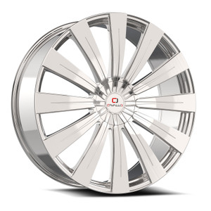Cavallo Clv-49 Wheels Rims 22x9.5 Blank Custom Drilled Nano Chrome 15mm | CLV-492295BLANK+15NC