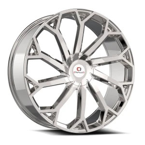 Cavallo Clv-51 Wheels Rims 22x9.5 Blank Custom Drilled Nano Chrome 15mm | CLV-512295BLANK+15NC