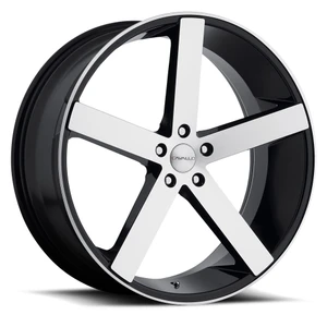 Cavallo Clv-5 Wheels Rims 20x8.5 Blank Custom Drilled Gloss Black & Machined 35mm | CLV-52085BLANK+35BM-I