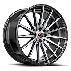 Spec-1 Sp-69 Wheels Rims 19x9.5 Blank Custom Drilled Gloss Black & Machined & Undercut 42mm | SP-691995BL42BMU