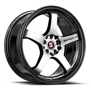 Spec-1 Spt-31 Wheels Rims 20x10.5 Blank Custom Drilled Gloss Black & Machined 22mm | SPT-3120105BL22BM