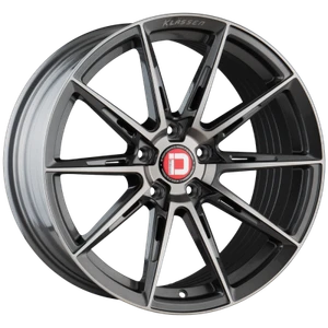 Klassen Id F07R Wheels Rims 19x8.5 Blank Custom Drilled Dark Graphite Metallic 15mm | F07R-DGM888198515