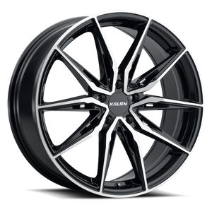 Kalon Cypher 102 Wheels Rims 20x10 5x114.3 Gloss Black Machined 38mm | 102AB-2010F38