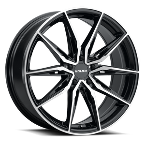 Kalon Cypher 102 Wheels Rims 20x10 5x115 Gloss Black Machined 38mm | 102AB-2010G38