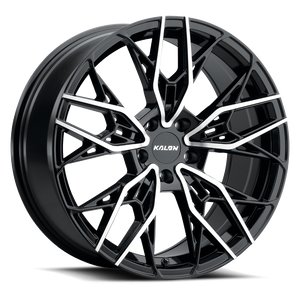 Kalon Scout 107 Wheels Rims 18x8 5x115 Gloss Black Machined 38mm | 107AB-1880G38
