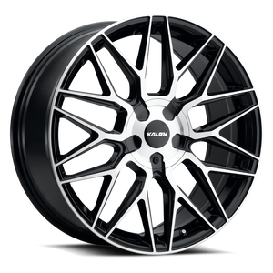 Kalon Blitz 203 Wheels Rims 17x7.5 5x110 5x114.3 Gloss Black Machined 42mm | 203AB-1775DF42