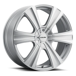 Kalon Torch 205 Wheels Rims 17x7.5 5x108 5x115 Satin Silver Machined 38mm | 205B1B-1775CG38