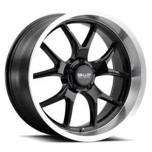 Alloy Creations Ac525 Wheels Rims 17x8 5x127 Gloss Black Machined Lip 0mm | 525AA-1780J0