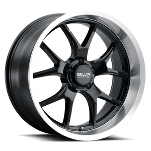 Alloy Creations Ac525 Wheels Rims 18x9.5 5x127 Gloss Black Machined Lip 6mm | 525AA-1895J6