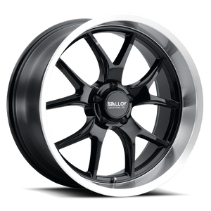 Alloy Creations Ac525 Wheels Rims 20x8.5 5x114.3 Gloss Black Machined Lip 0mm | 525AA-2085F0