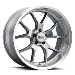 Alloy Creations Ac525 Wheels Rims 17x7 5x114.3 Gray Machined Lip 0mm | 525LA-1770F0