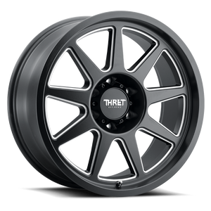 Thret Offroad Flood 705 Wheels Rims 17x9 8x180 Satin Black Milled 18mm | 705GD-1790X18