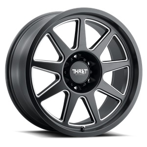 Thret Offroad Flood 705 Wheels Rims 20x9 5x127 Satin Black Milled 0mm | 705GD-2090J0